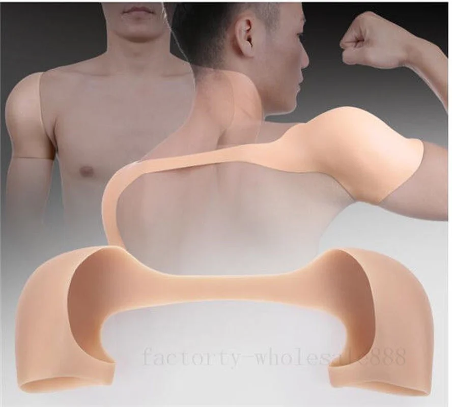 Сильный мужской комбинезон на плечах и мышцах силиконовый искусственный костюм