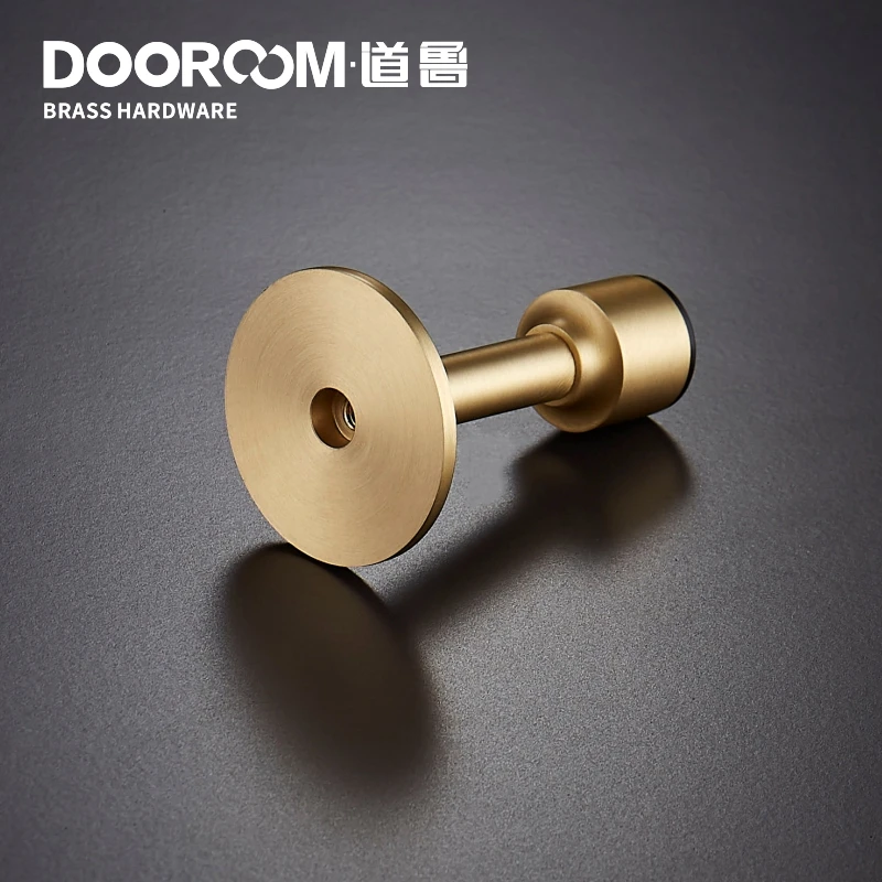 Dooroom латунные дверные стопоры отверстие свободный дверной ограничитель для ванной сверхмощный пол настенное крепление бампер Немагнитный дверной держатель