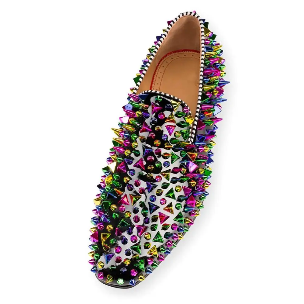 Новинка Повседневная мужская обувь из лакированной кожи Цвет Черный Роскошные