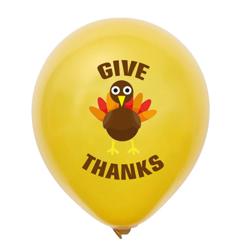 

Amawill Cartoon Pumpkins turkey Maple Leaves Latex Balloons Give Thanks Alphabet Balloon Thanksgiving Day Decoration for Home