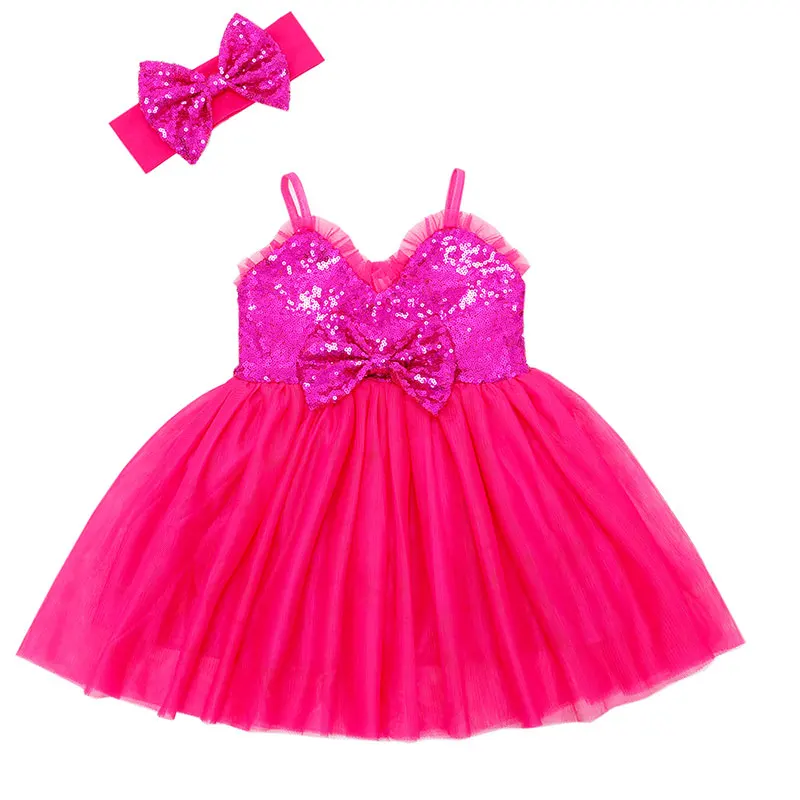 Летнее кружевное платье для маленьких детей платье-пачка с блёстками девочек