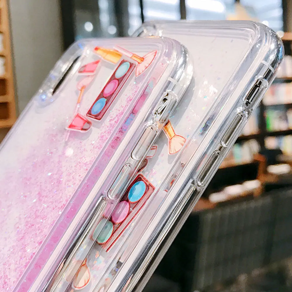KISSCASE Luxury Glitter Phone Case For iPhone X 8 7 6 6S Plus Quicksand Cases XR XS MAX Soft TPU Back Covers Coque |