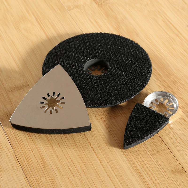 

3 Pcs Polishing Saw Blade Oscillating Multi Tool Triangular Round Sanding Pad For Polishing Tools Accessories