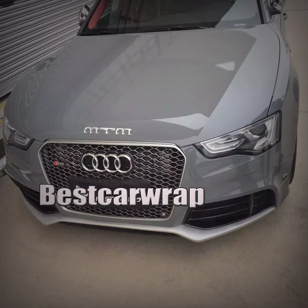 3 м качественная блестящая цементная серая виниловая оболочка целая