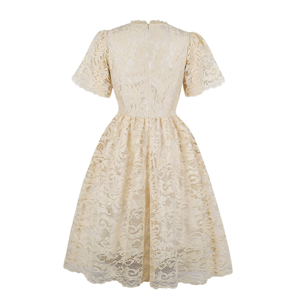Женское кружевное платье миди больших размеров элегантные винтажные вечерние