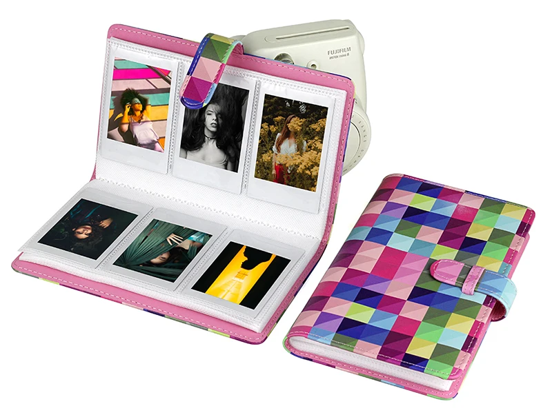 Новый карманный 3 дюймовый мини кошелек 96 фотобумага альбом книга чехол из