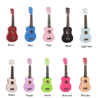 21 inch ukulele hawaii wooden nylon string guitar portable size ukelele music instrument for beginner children kids gift uk001