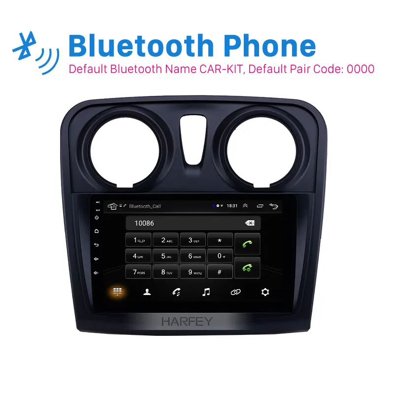 Harfey 9 &quotAndroid 8 1 Автомобильный gps навигатор мультимедийный плеер радио для Renault Dacia