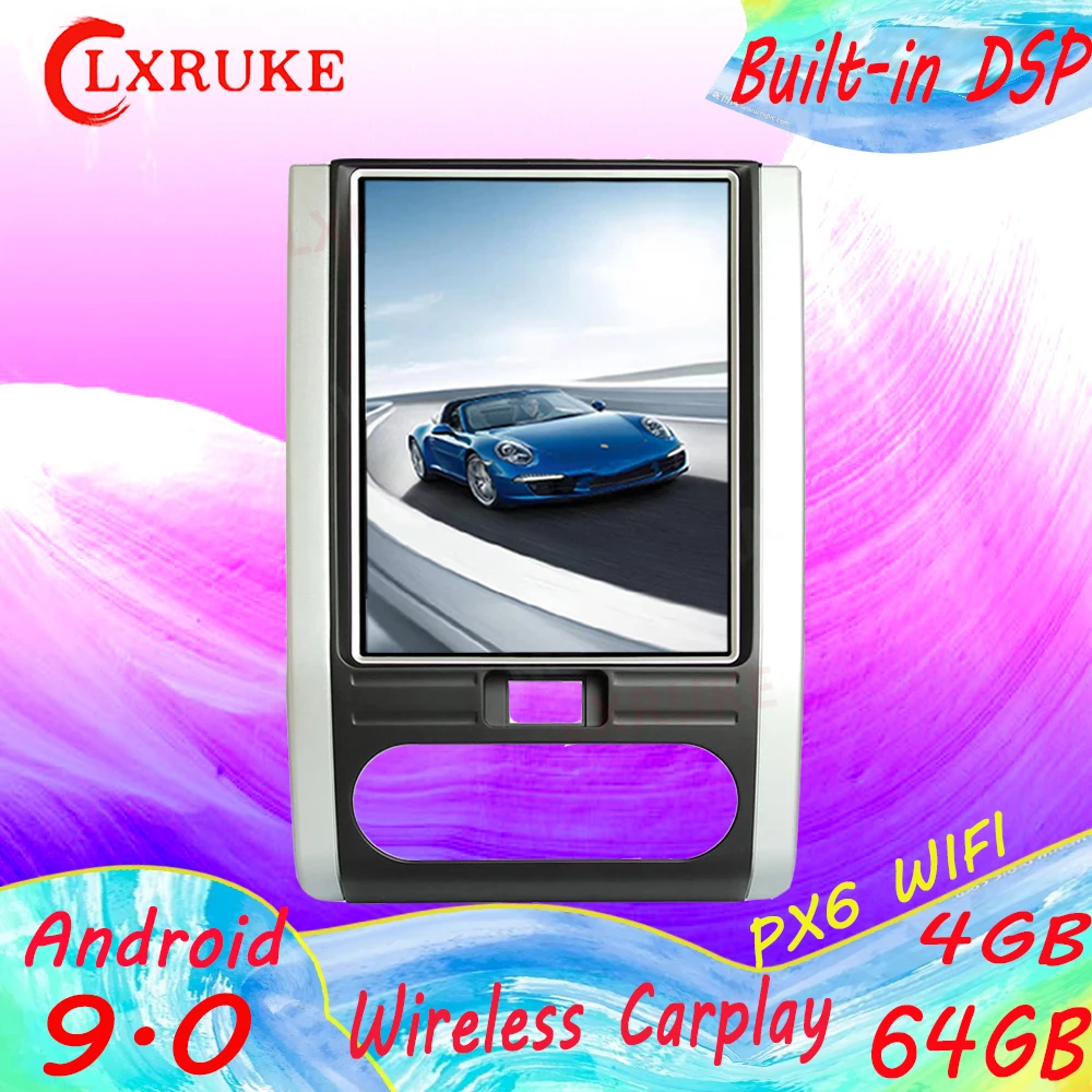 

Android 9,0 64G PX6 Tesla Styel для Nissan X Trail 2 T31 2007 - 2014 Авто Радио DVD стерео автомобильный мультимедийный плеер GPS навигация