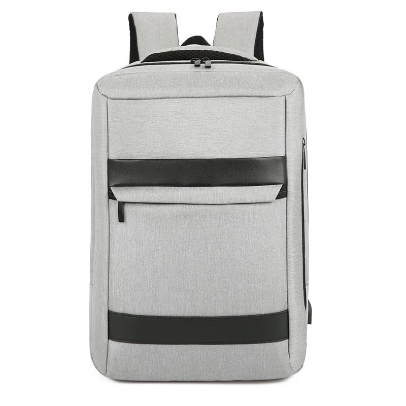 

Рюкзак для мужчин 2021 зарядка через USB Водонепроницаемый Для Мужчин's Бизнес рюкзак многофункциональный серый ткань Оксфорд сумка для ноутбу...