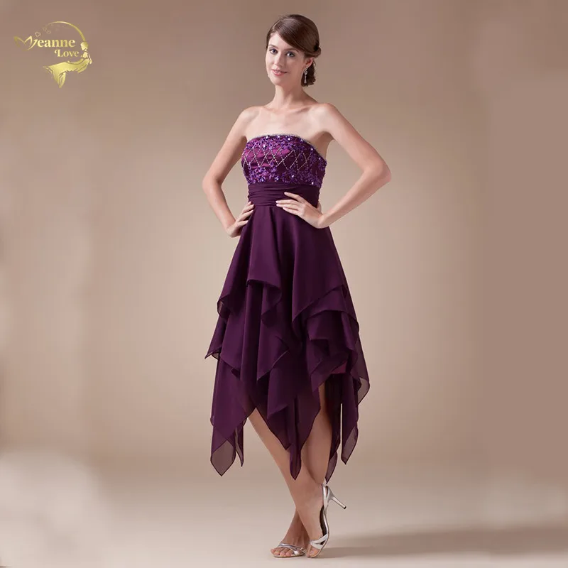 Новые пикантные бисером фиолетовые платья для выпускного вечера 2021 новая