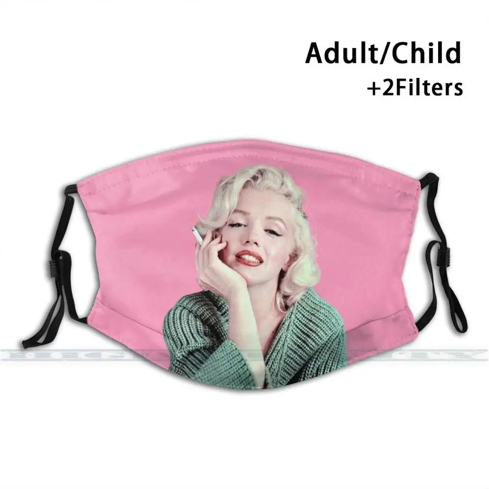 

Marilyn Monroe Sticker Print Reusable Mask Pm2.5 Filter Trendy Mouth Face Mask For Child Adult Marilyn Monroe Best Selling