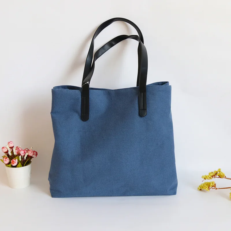 

Thick Canvas Shoulder Bag Environmental Protection Handbag Magnetic Buckle Messenger Bag Portable Shopping Diagonal Bag 2020