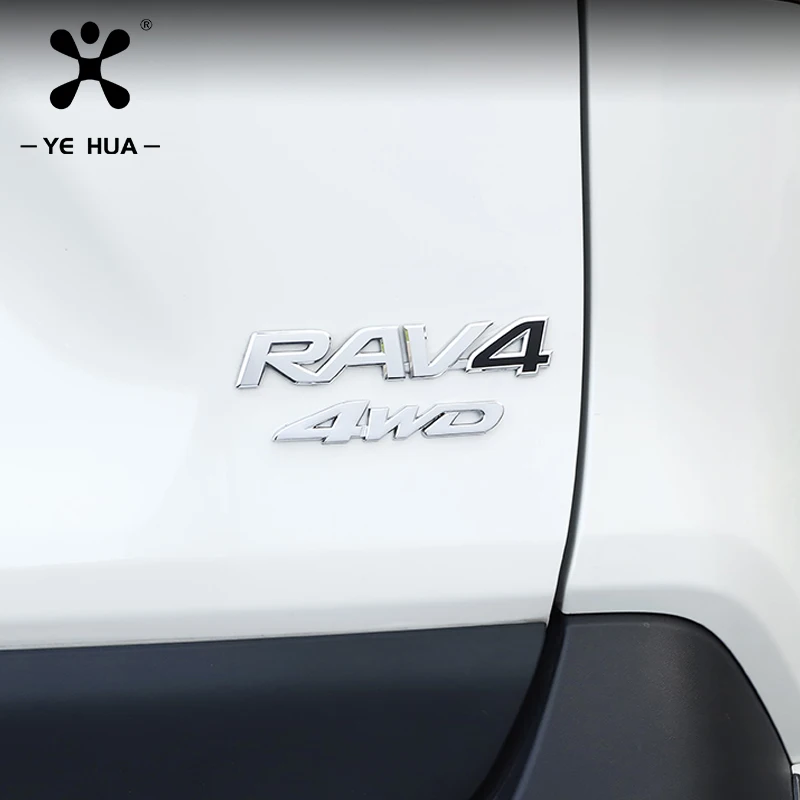 

For TOYOTA RAV4 XA50 4WD LOGO Car Stickers 2020 2021 2022 Specialized Auto Accessories Exterior Details
