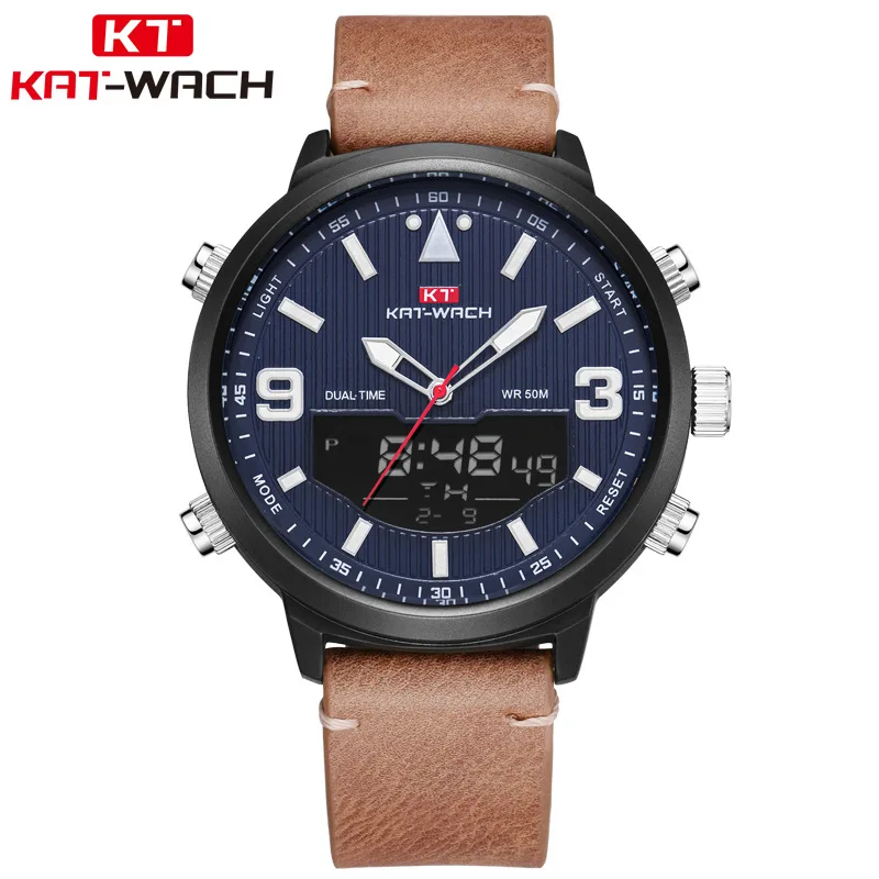 Мужские часы Топ люксовый бренд мужские спортивные кварцевые светодиодный