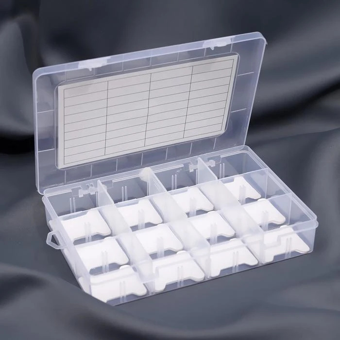 Органайзер для ниток мулине с бобинами 12 съёмных ячеек 19 6 × 13 2 3 см цвет