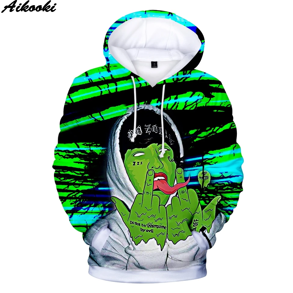 New Lil Xan Xanarchy 3D Hoodies Men/Women Fashion Casual Harajuku Anime Hoodie Cartoon Print Sweatshirt Tops | Мужская одежда