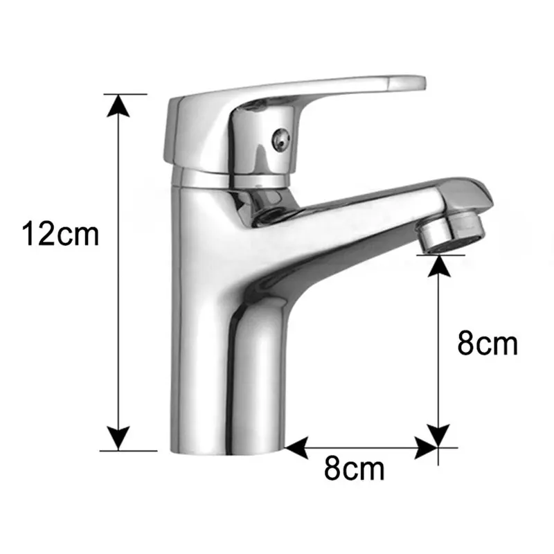 RUYAGE Bathroom Basin Faucet Chrome Single Handle Kitchen Tap Mixer Hot and Cold Water Hose Accessory | Обустройство дома
