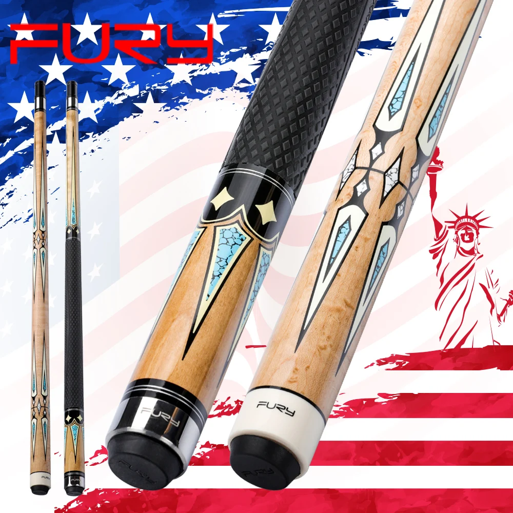 

Official FURY ZS Pool Cue Billiards 11.75mm 12.75mm M Tip Selected Maple Half Tecnology Shaft Professional Billar Kit Stick 2019