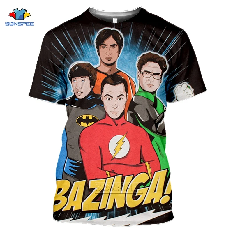 

SONSPEE Fashion Sheldon Cooper Penny T Shirt Women 3D Print Summer Short Sleeve The Big Bang Theory Tshirt Homme Cooper Logo Top