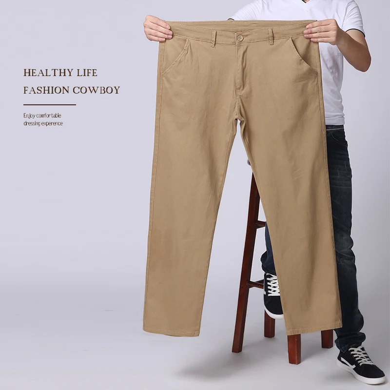 

new PLUS SIZE spring casual Pants men cargo pants cotton loose trousers mens pants overalls fashion large size 48 46 44 42 40