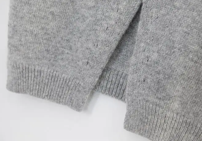 

2020 Autumn Cashmere Sweater Vest Women Sleeveless O-Neck Back cross split Knitted Pullover Vest Female Jumper pull femme