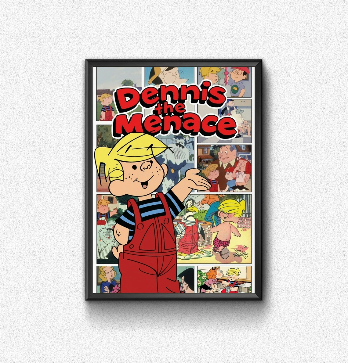 Плакат с изображением Денниса из американской анимационной сериалы, настенное украшение, декор с мотивом DIC, анимация, город, художественный подарок