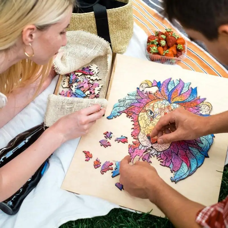 Уникальный деревянный пазл самолет в собранном виде диаграмма красочные