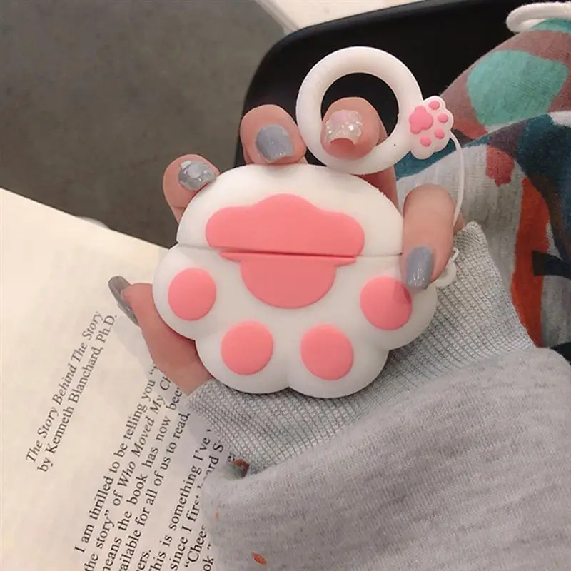 Милый кошачий лап беспроводной защитный чехол для наушников Apple AirPods Pro 3