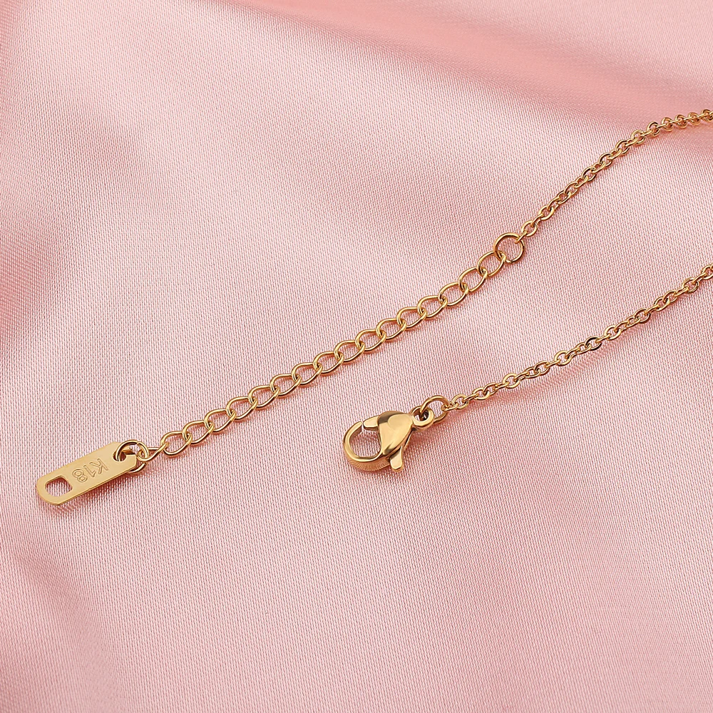 Ожерелье с подвеской в виде рыбки и хвоста из нержавеющей стали