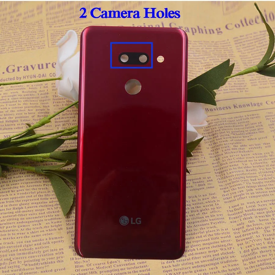 Оригинальное стекло для LG G8 ThinQ Крышка батарейного отсека G820 G820N G820QM7 задний G8S