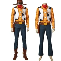 Adult Man Toys Cosplay Woody Costume Role-playing Cool Cowboy Clothings Fancy Halloween Outfit Full Set With Hat And Boots