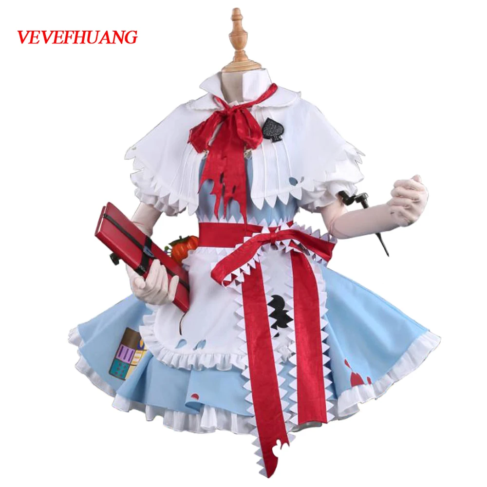 VEVEFHUANG игра Аниме Copslay Touhou Project Alice Margatroid костюм для женщин Хэллоуин рождественское