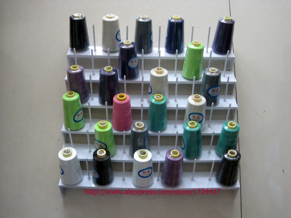 60 больших шпуль и конусов стойка для ниток вышивки Шитье juki pfaff yamato durkopp brother typical