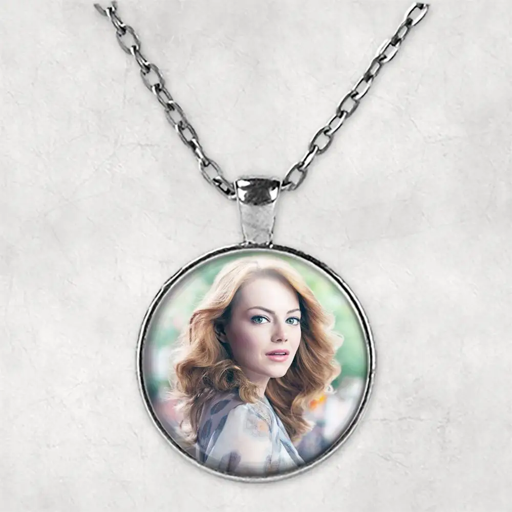 Эмма Стоун персонализированные фото ожерелье ювелирные изделия с картинами s