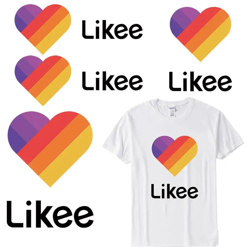 Likee app утюжок на заплатках для одежды чувствительные к нагреванию женские
