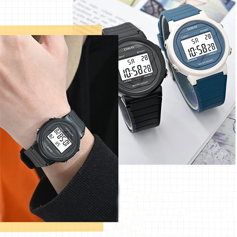 Fashion Children's Watches Waterproof Swimming Sports Watch For Kids Alarm LED Digital Watches Boy Girl Student WristWatch
