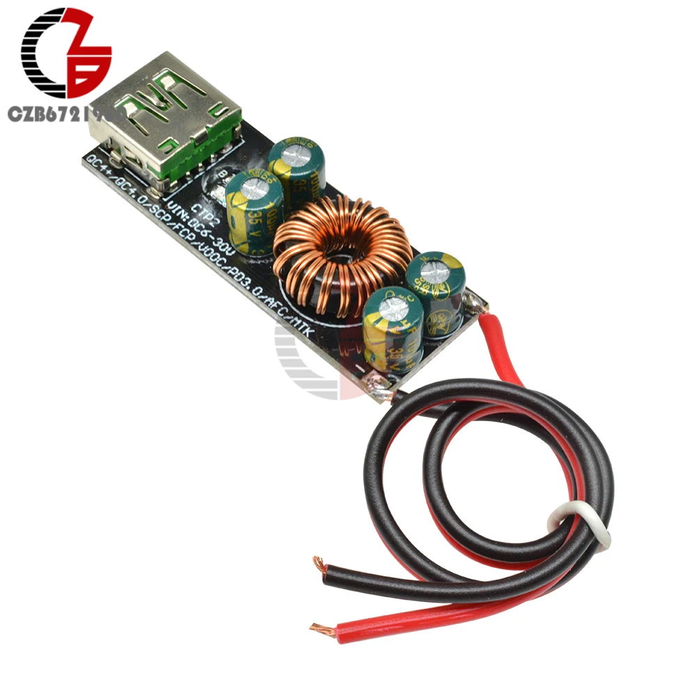 Плата адаптера быстрой зарядки QC4.0 QC3.0 USB Type C понижающий преобразователь