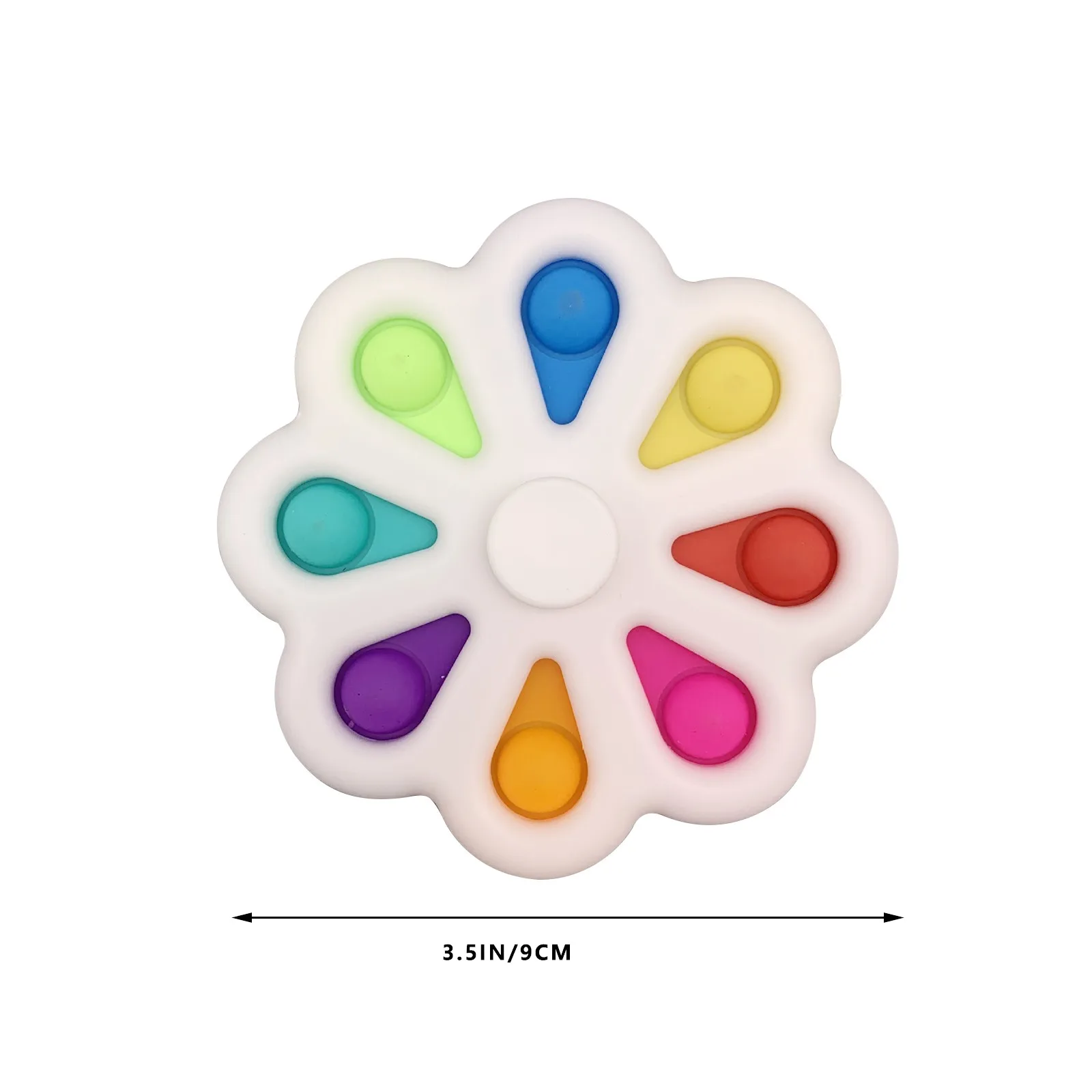 

Simple Dimple Spinner Push Pop Fidget Toy Anti Stress Toy Anxiety Relief Toy Pop Sensory Toy Stress Toys for Kids and Adults