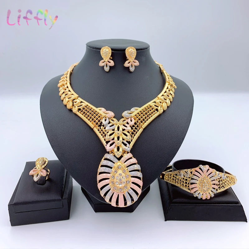 2020 ювелирные изделия из Нигерии наборы для женщин массивные африканские Дубай