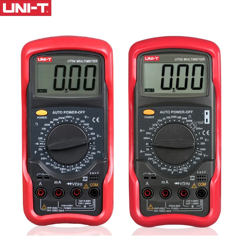 Цифровой мультиметр UNI T 3 1/2 цифр UT54 UT55 UT56 Измерение частоты и сопротивления