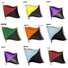 1 шт., булавка на лацкан с красным и черным логотипом