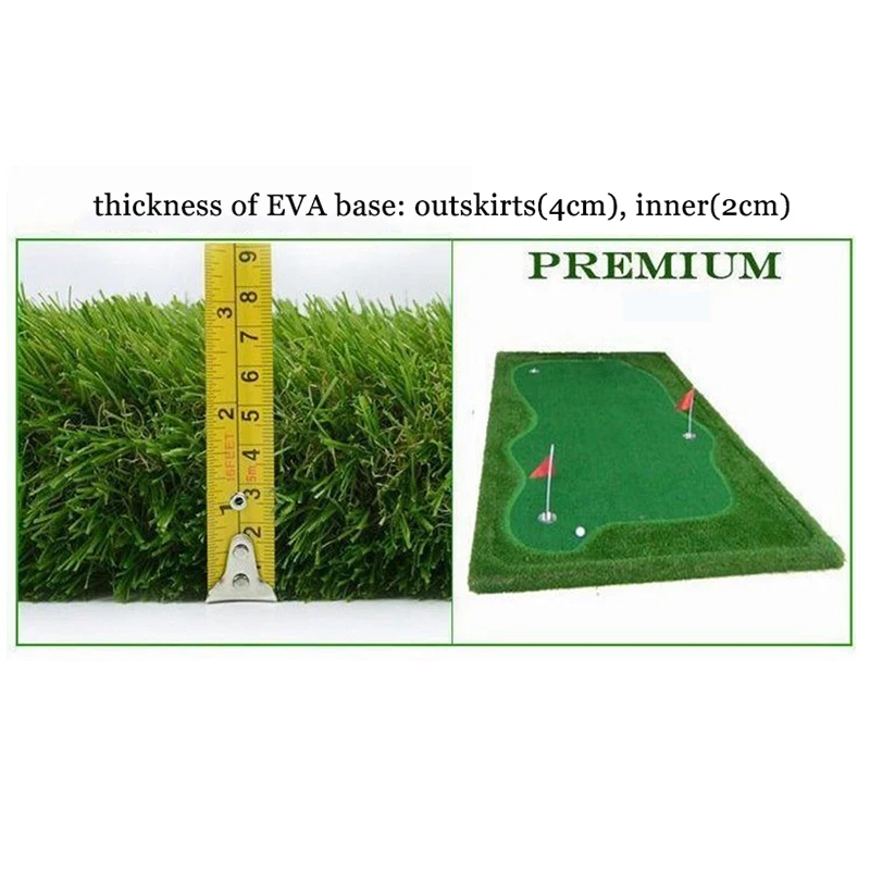 PGM 3.3ft*9.84ft Indoor Golf Putting Green Trainer Golf Putting Mat Artificial Turf Golf Putting Training Aids Equipment