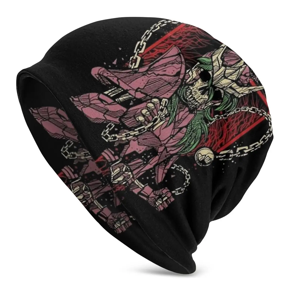 

Осенние женские теплые облегающие шапки Death Saint Seiya, двойные использованные женские шапки