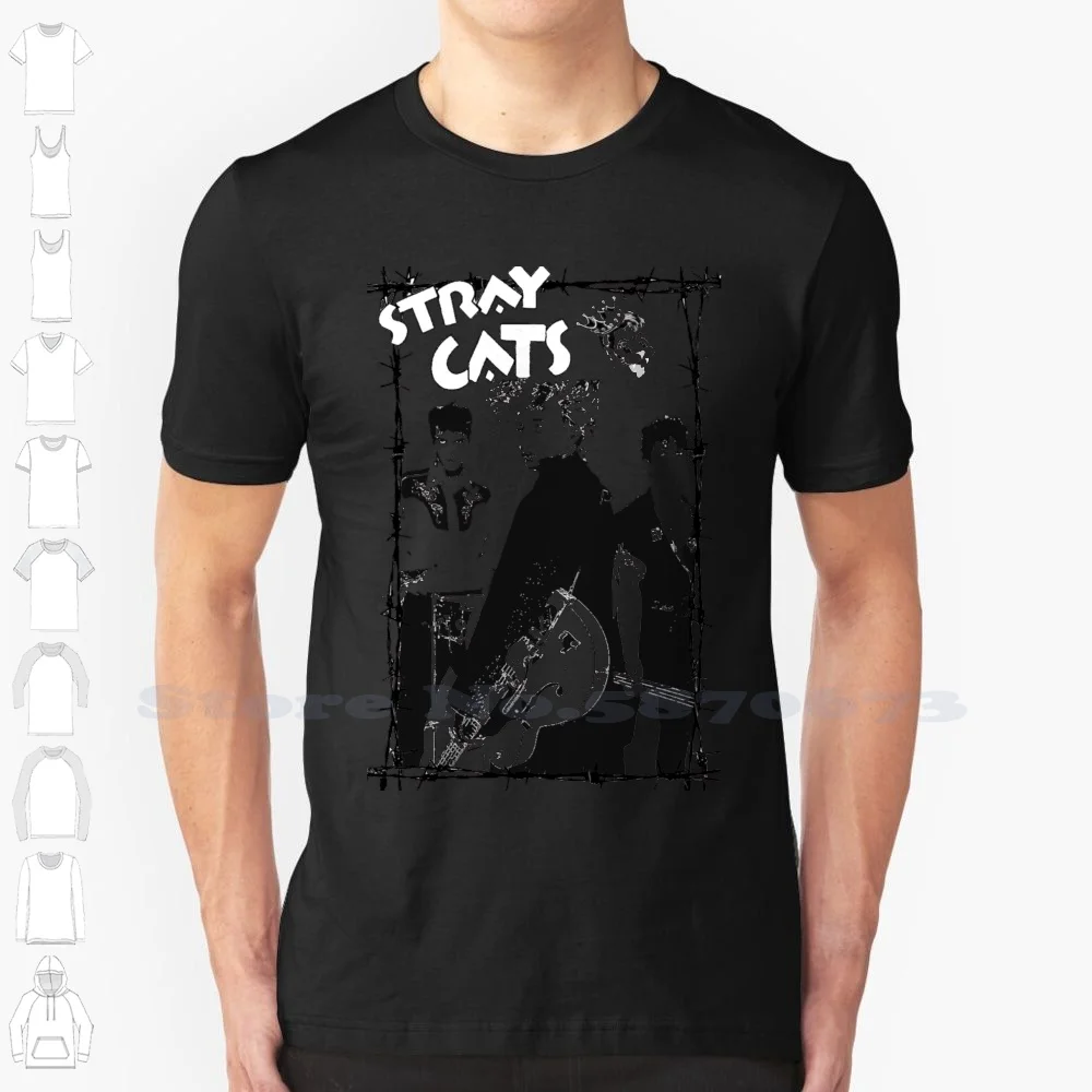 

Those Cats Cool Design Trendy T-Shirt Tee Stray Cats Music Retro Band 80S 1980S