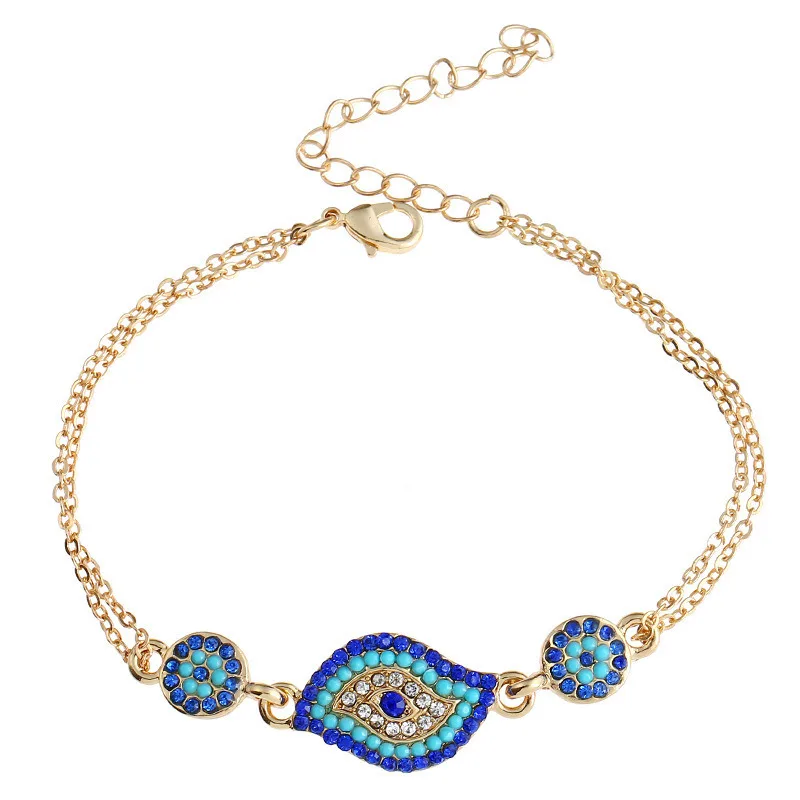 Клен 2000 новые стразы ожерелье волшебный глаз четыре части женские турецкие