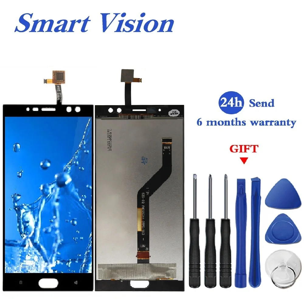 Для 5 дюймового Oukitel K3 ЖК сменный дигитайзер ЖК-дисплей в сборе + Бесплатные