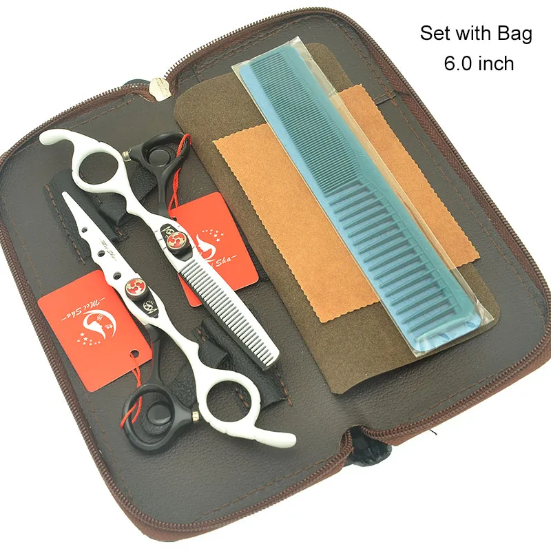 HA0064 with Bag Meisha 6 дюймов Япония 440c буксировочный цвет парикмахерские ножницы для стрижки волос Профессиональные парикмахерские инструменты для укладки HA0064 - Цвет: HA0064 with Bag