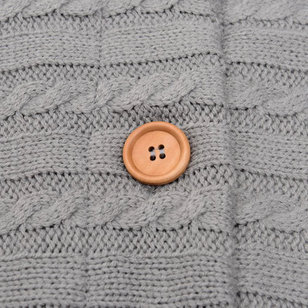 

Newborn Infant Baby Blanket swaddle Knit Crochet Winter Warm Swaddle Wrap Sleeping Bag cobertor infantil 2021 Hot Sale