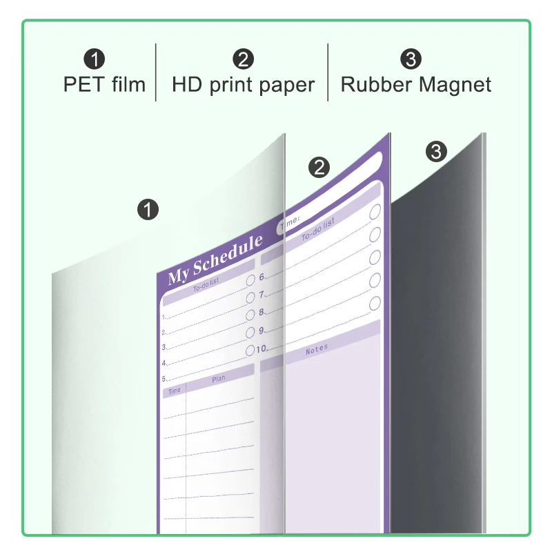 Магнитный календарь для управления временем ежедневный ежемесячный планировщик